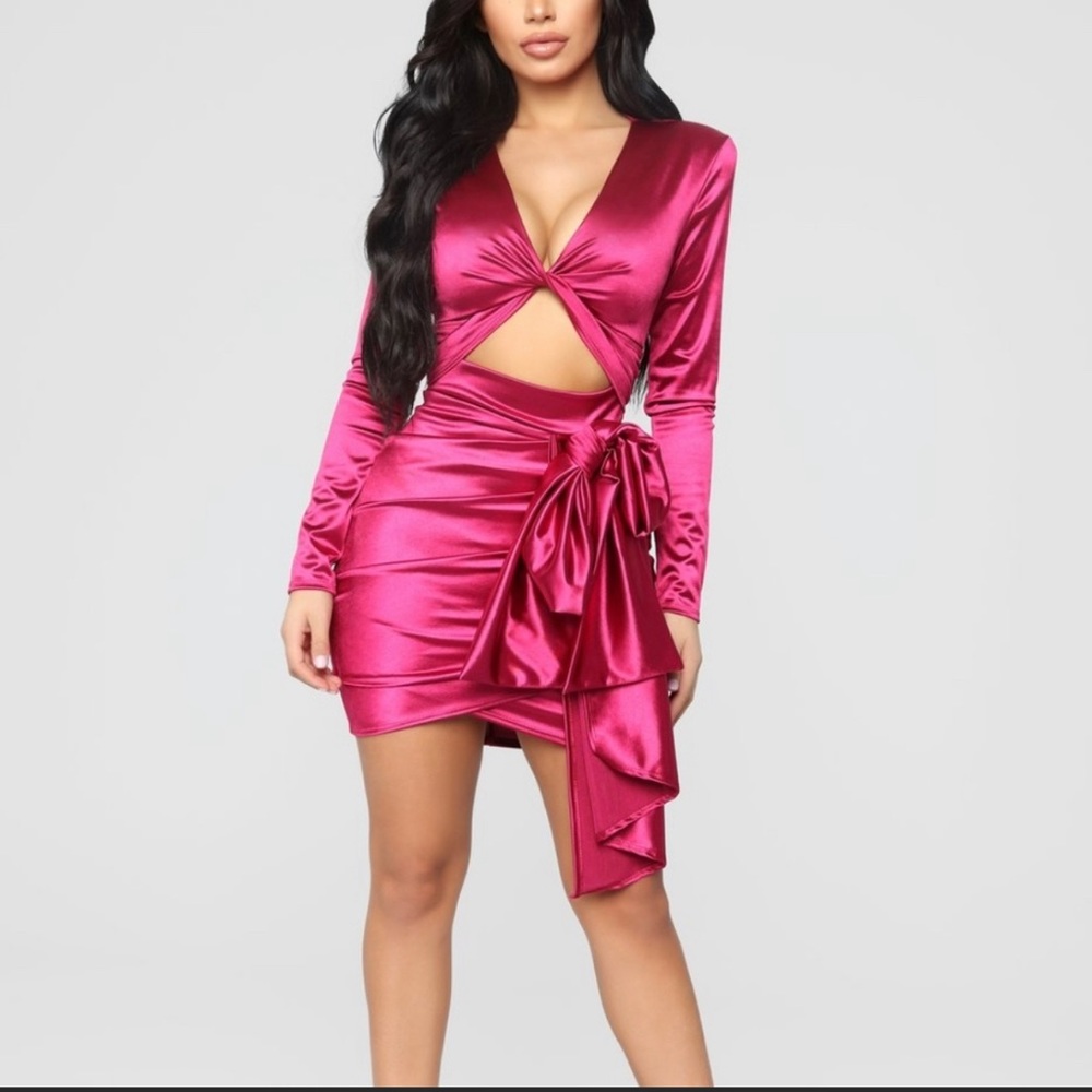 Cute satin dress